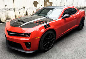 雪佛兰科迈罗贴Pro shield漆面膜效果