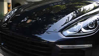 保时捷卡宴贴Pro shield漆面膜效果