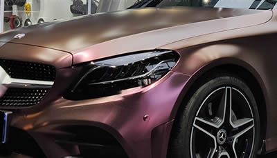 Pro shield改色膜：奔弛C & 星光钻石夜褐红