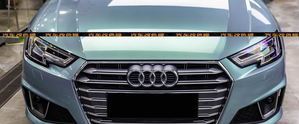 AE改色膜：奥迪A4L & 幻影灰魅绿