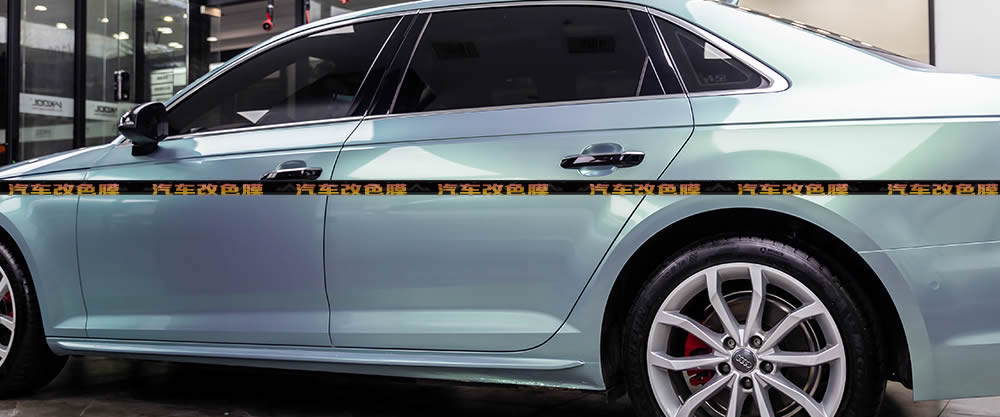 AE改色膜：奥迪A4L & 幻影灰魅绿