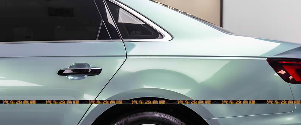 AE改色膜：奥迪A4L & 幻影灰魅绿